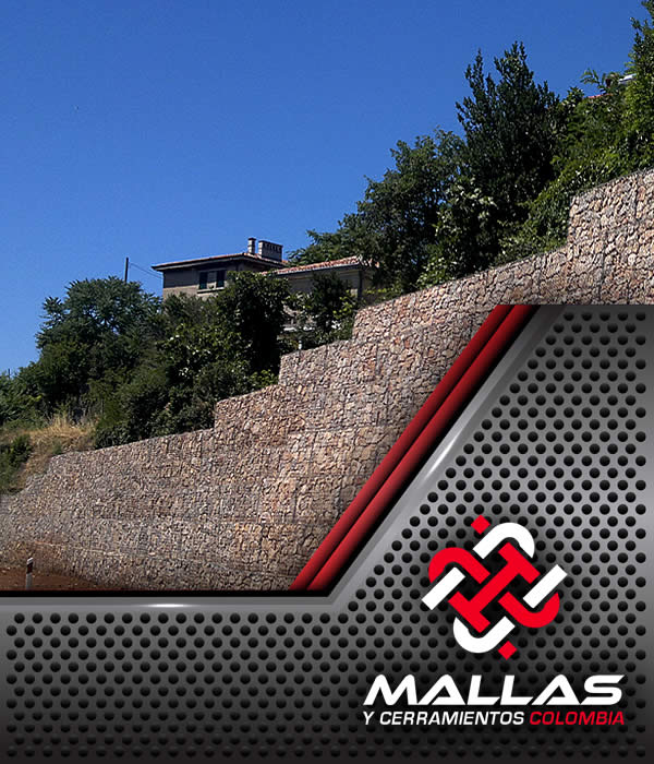 Venta de malla metálica eslabonada para gaviones metálicos de piedra en Bogotá, Colombia